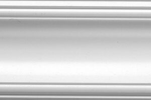 90mm plain double beaded coving white | Rockwell Building Plastics