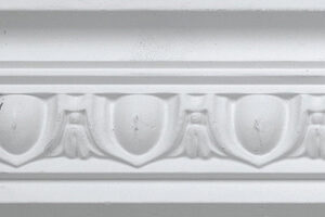 75mm egg and dart Coving - acrylic styrene | Rockwell Building Plastics