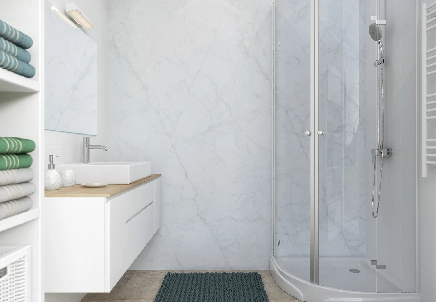 VOX Motivo Carrara Tiles - Pack of 4 panels - Image 2