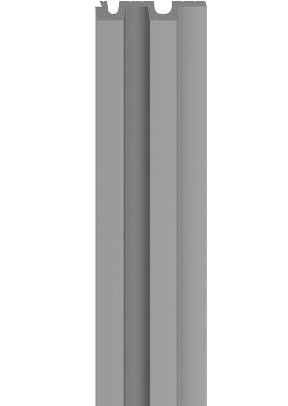 Vox Linerio L-Line Grey Slat Panel 2.65m | www.rockwellbuildingplastics.co.uk