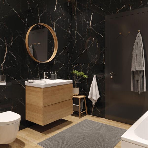 SPC Wall Cladding in Calacatta Black colour