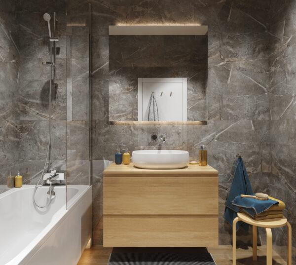 SPC Solid 4mm Wall Cladding in Marble Skin