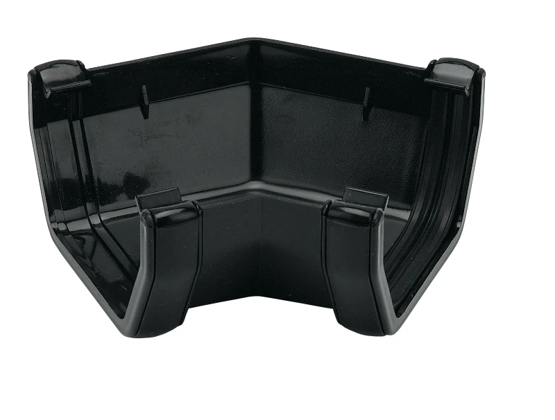 Floplast Square Line 135° Gutter Angle_Black