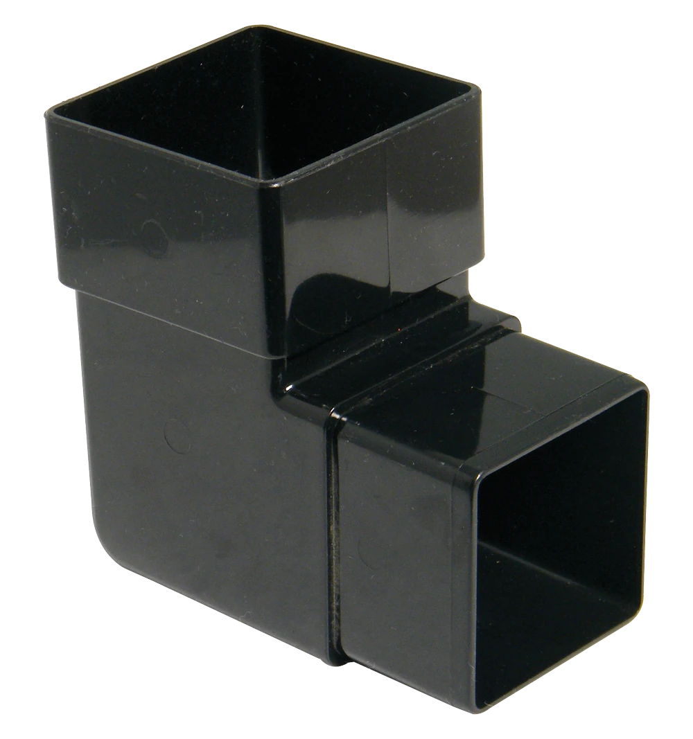 Floplast Square 92.5° Offset Pipe Bend_Black