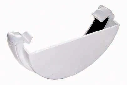 Half Round External Stopend_White