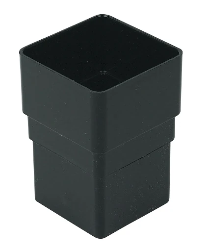 Floplast Square Pipe Socket_Black