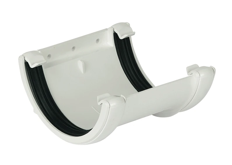 Floplast Half Round Union Bracket_White