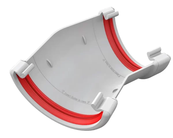 Half Round 150 Deg Gutter Angle white