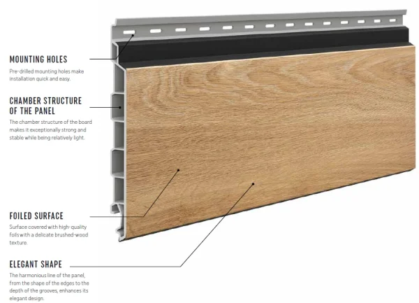 VOX SOLVO Cladding Grey Oak 187mm x 6m - Image 5