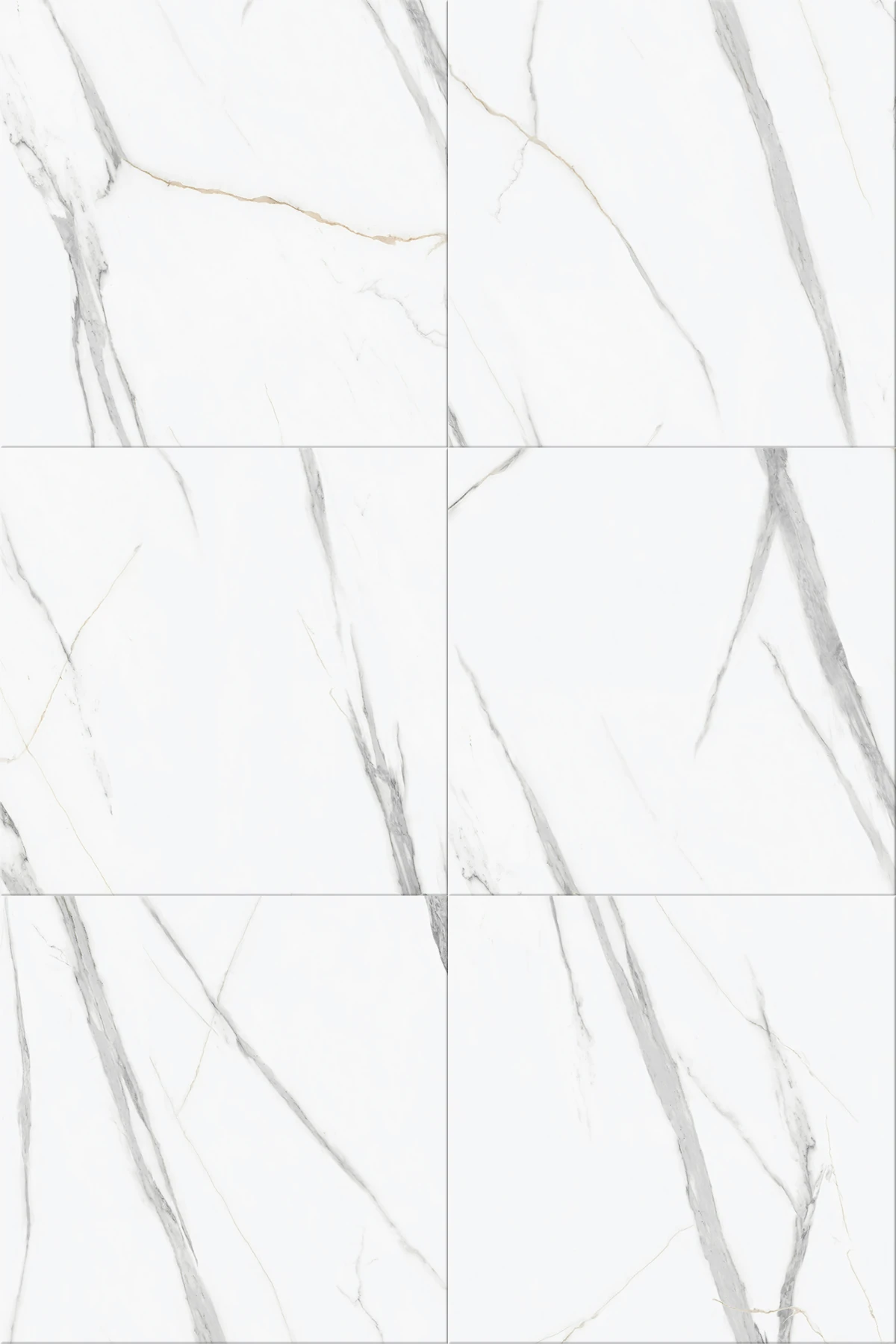 SPC Flooring - Calacatta White - 600mm x 600mm - Pack of 4 - Image 3