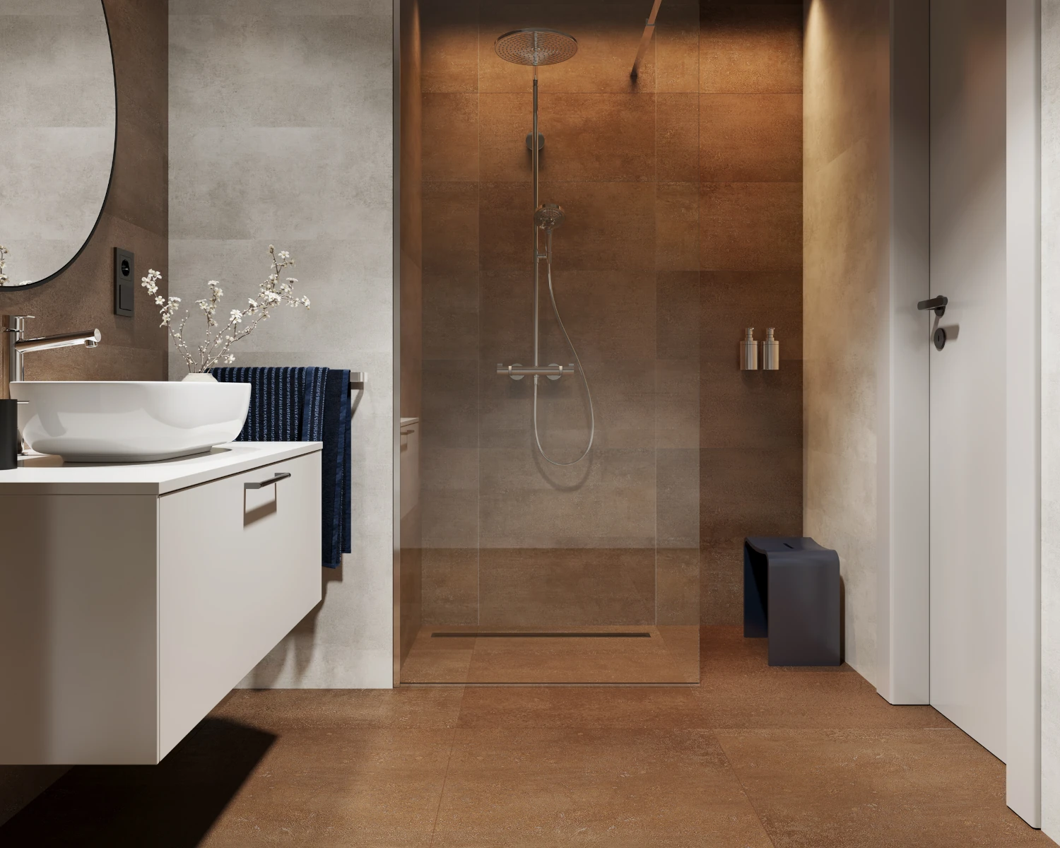 SPC Flooring - Rusty - 600mm x 600mm - Pack of 4 - Image 4