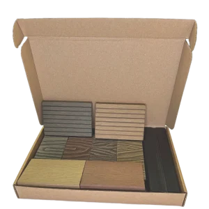 Sample Box Deep Wood Grain Decking WPC – Natural Colours
