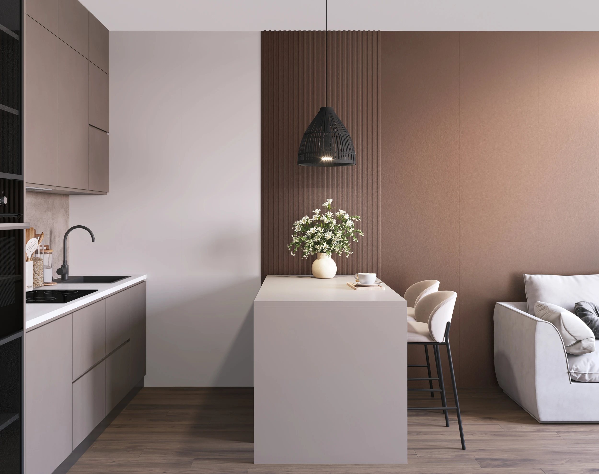 Vilo MPC Slat Panel Med 160mm x 2.65M Rose Copper - Image 2