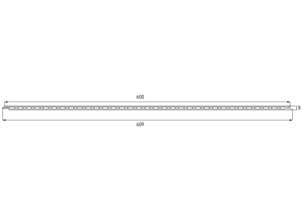 Vilo MPC XL Panel 600mm x 2.65M Brushed Steel - Image 4