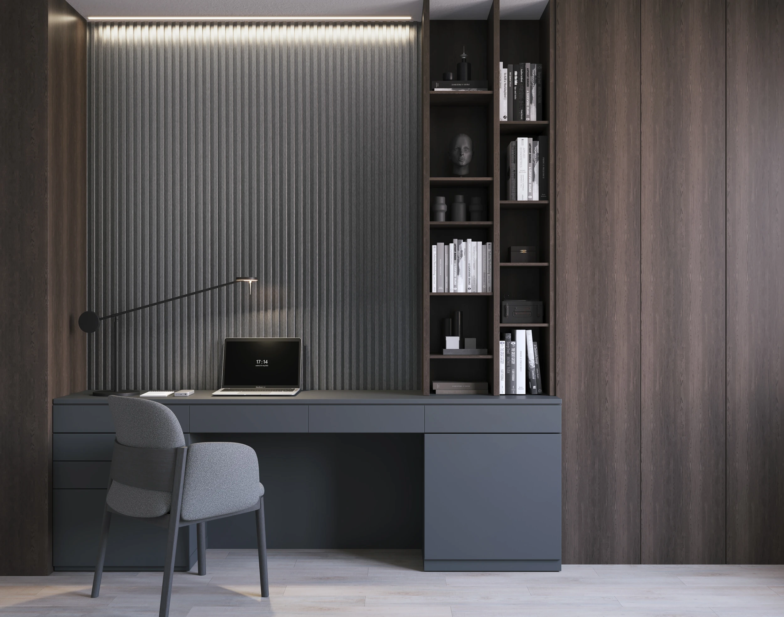 Vilo MPC Slat Panel Med 160mm x 2.65M Brushed Steel - Image 2